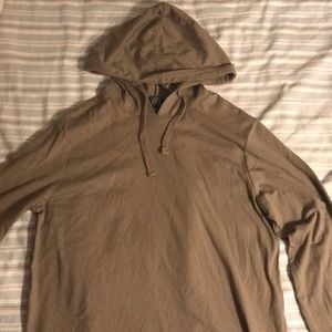 Tan hooded sweatshirt